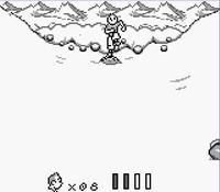 une photo d'Ã©cran de Tintin - Le Temple du Soleil sur Nintendo Game Boy